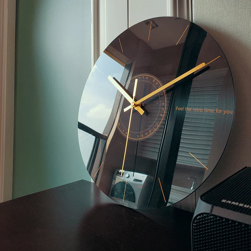 Luxury Lifestyle Living - Reloj de pared silencioso de lujo,
