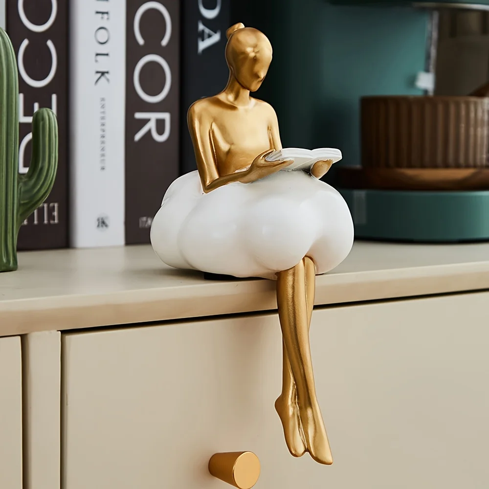 Luxury Lifestyle Items - Escultura de Cloud Girl, figura de