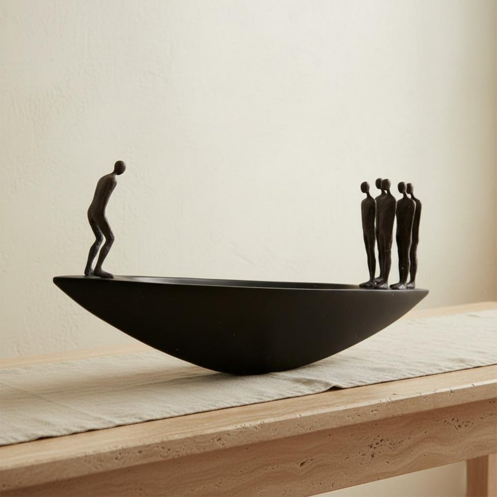 Luxury Lifestyle Items - Estatua Moderna de Velero de Resina,