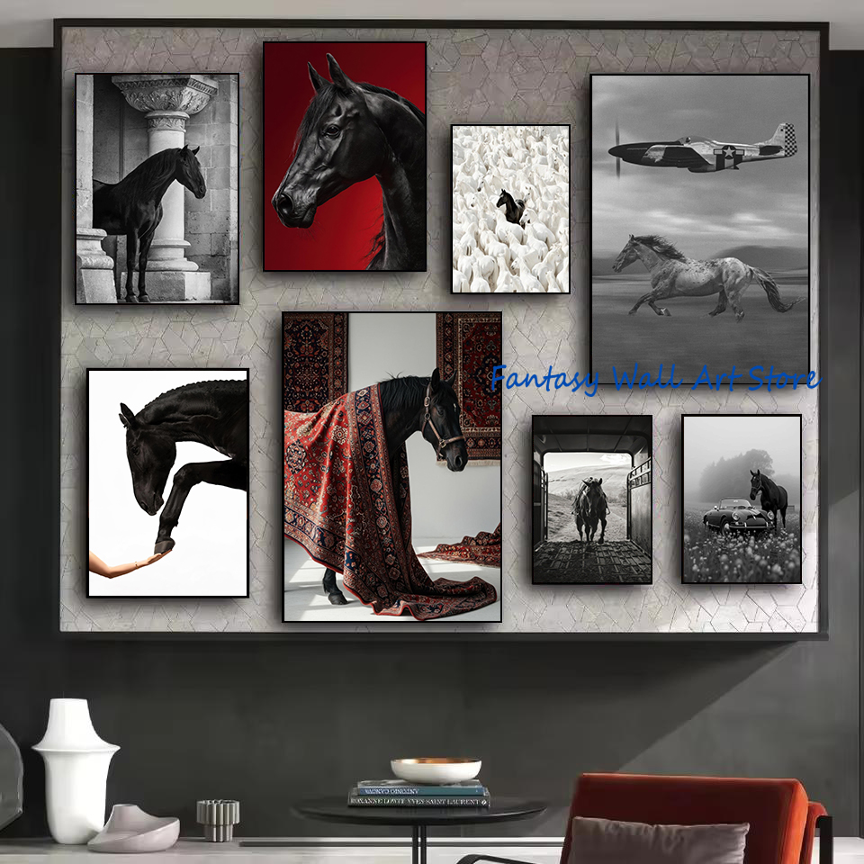 Luxury Lifestyle Pictures - Fotografías de Caballos Negros, Arte de