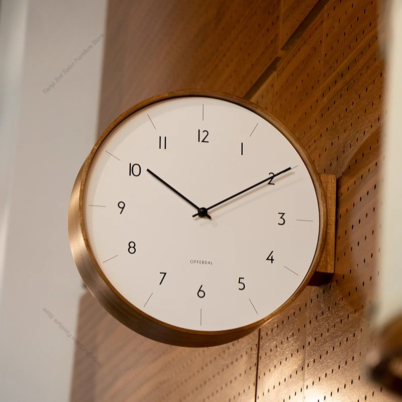 Luxury Lifestyle Living - Reloj de pared de doble cara