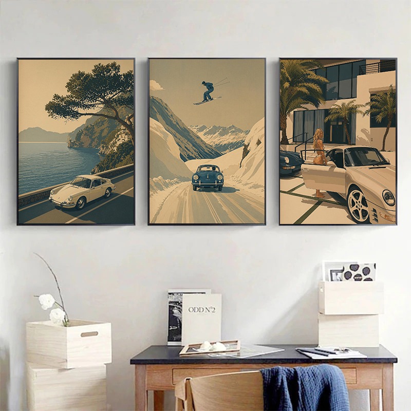 Póster de viaje de esquí alpin - Luxury Lifestyle Pictures reseña y precio