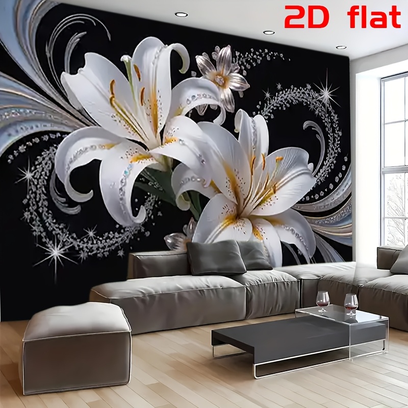 Tapiz floral de lirios blancos - Luxury Lifestyle Items reseña y precio